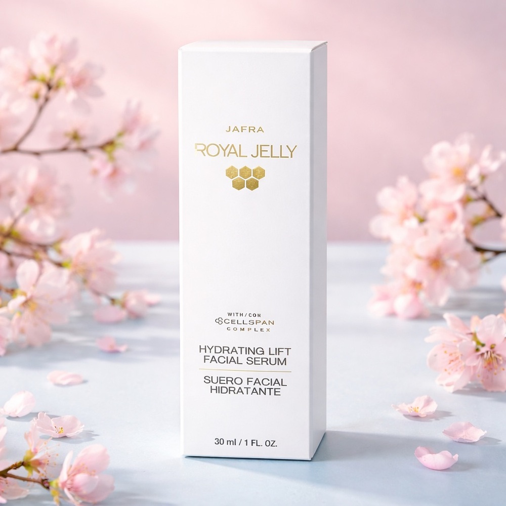 JAFRA Royal Jelly Hydrating Lift Facial Serum - White & Gold Accents